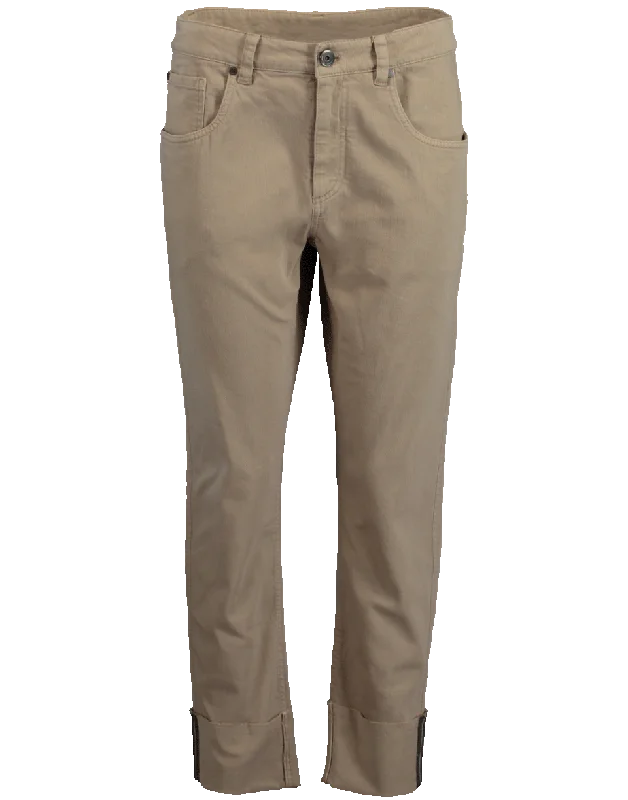Fashion Elements Five-Pocket Cropped Trouser